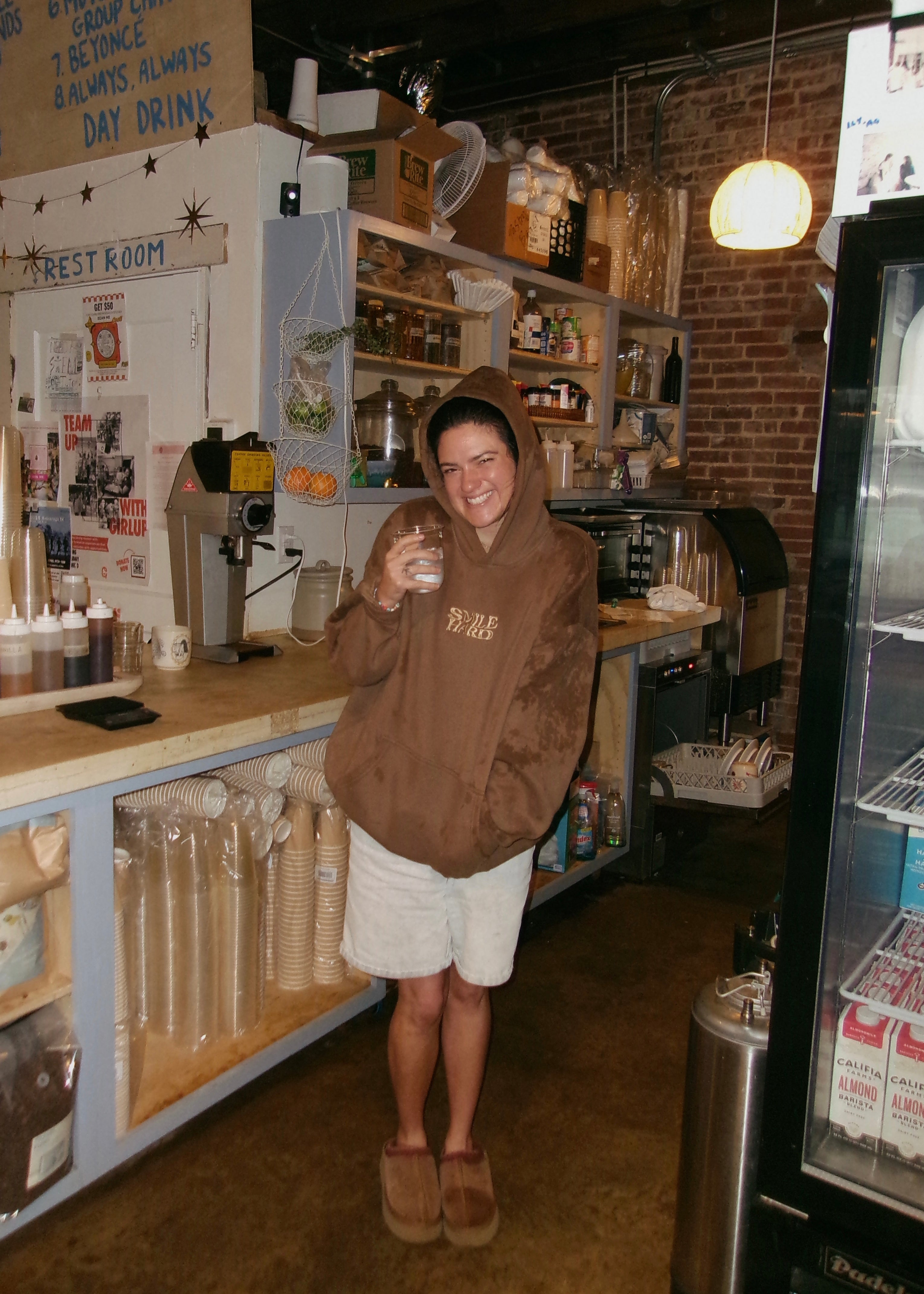 Beaten Path Co: SMILE HARD DEEP BROWN HOODIE