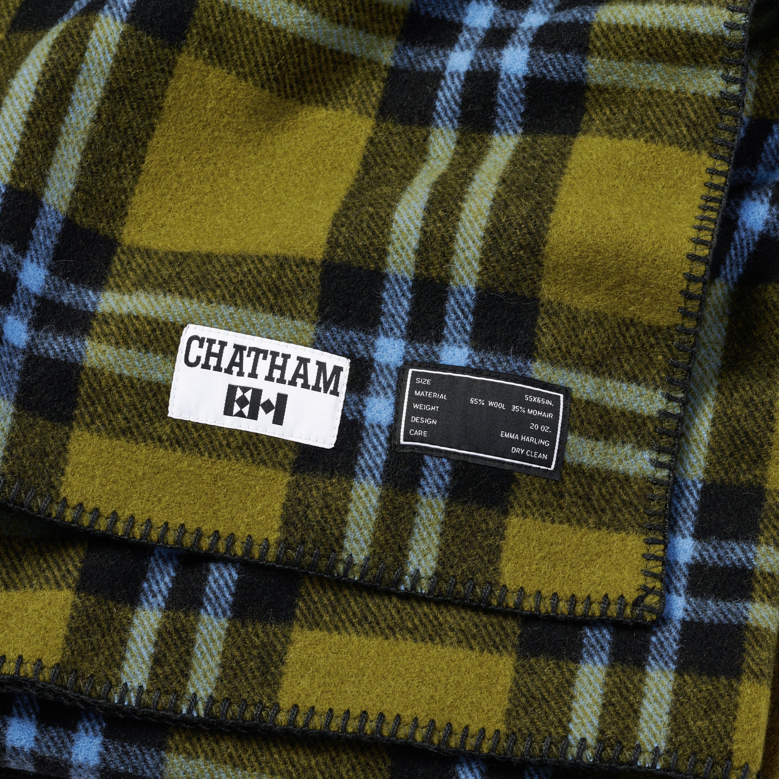 Chatham MFG: Chatham X Emma Harling Green Blue Plaid
