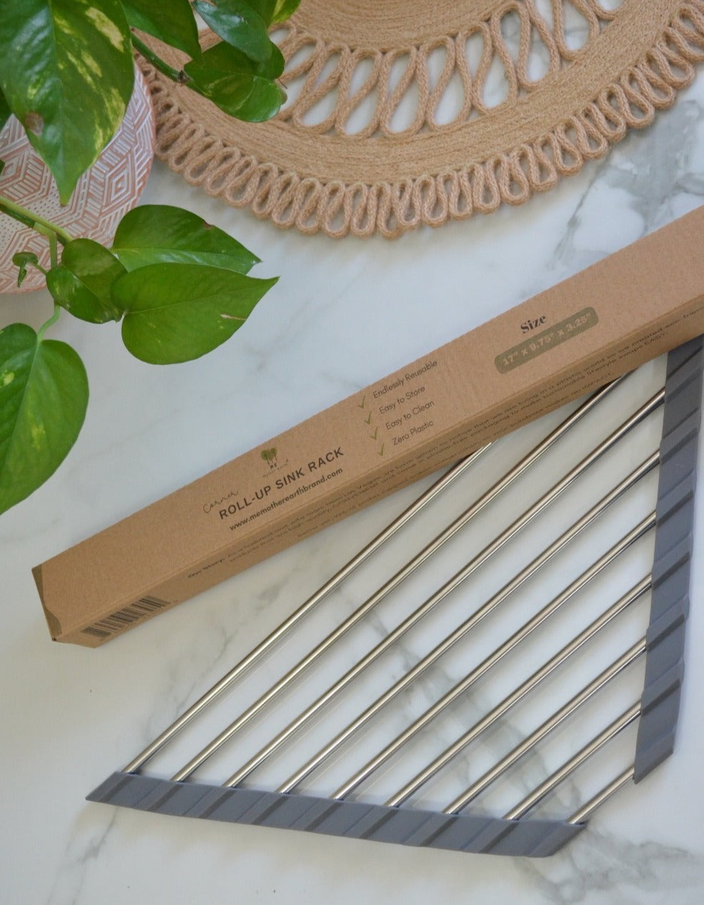 Me Mother Earth: Corner Roll-Up Sink Rack