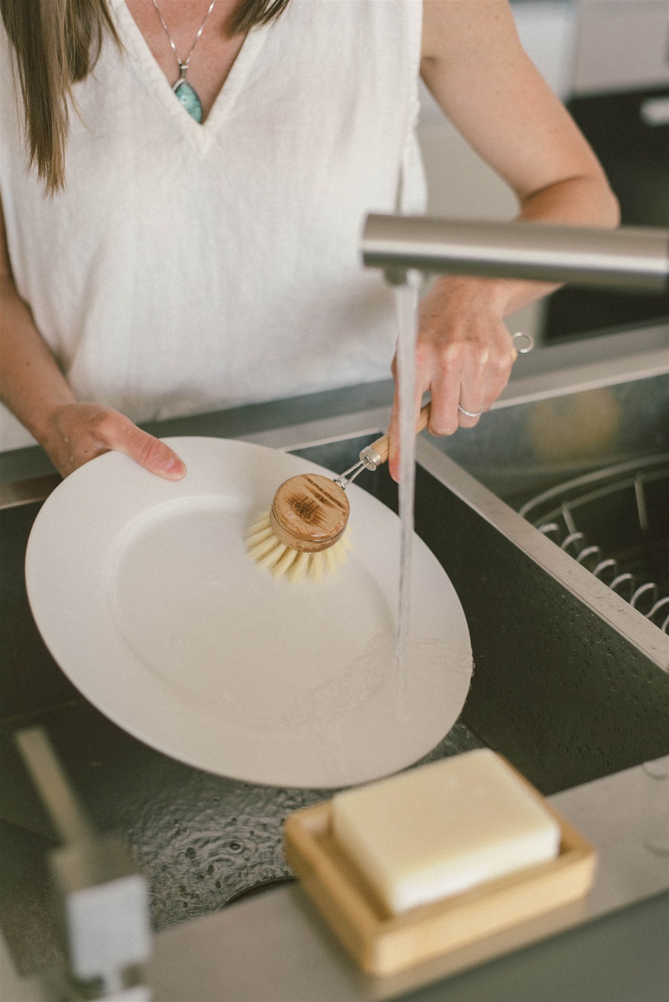 4 Pack Multipurpose Wood + Plant Fiber Cleaning Brushes