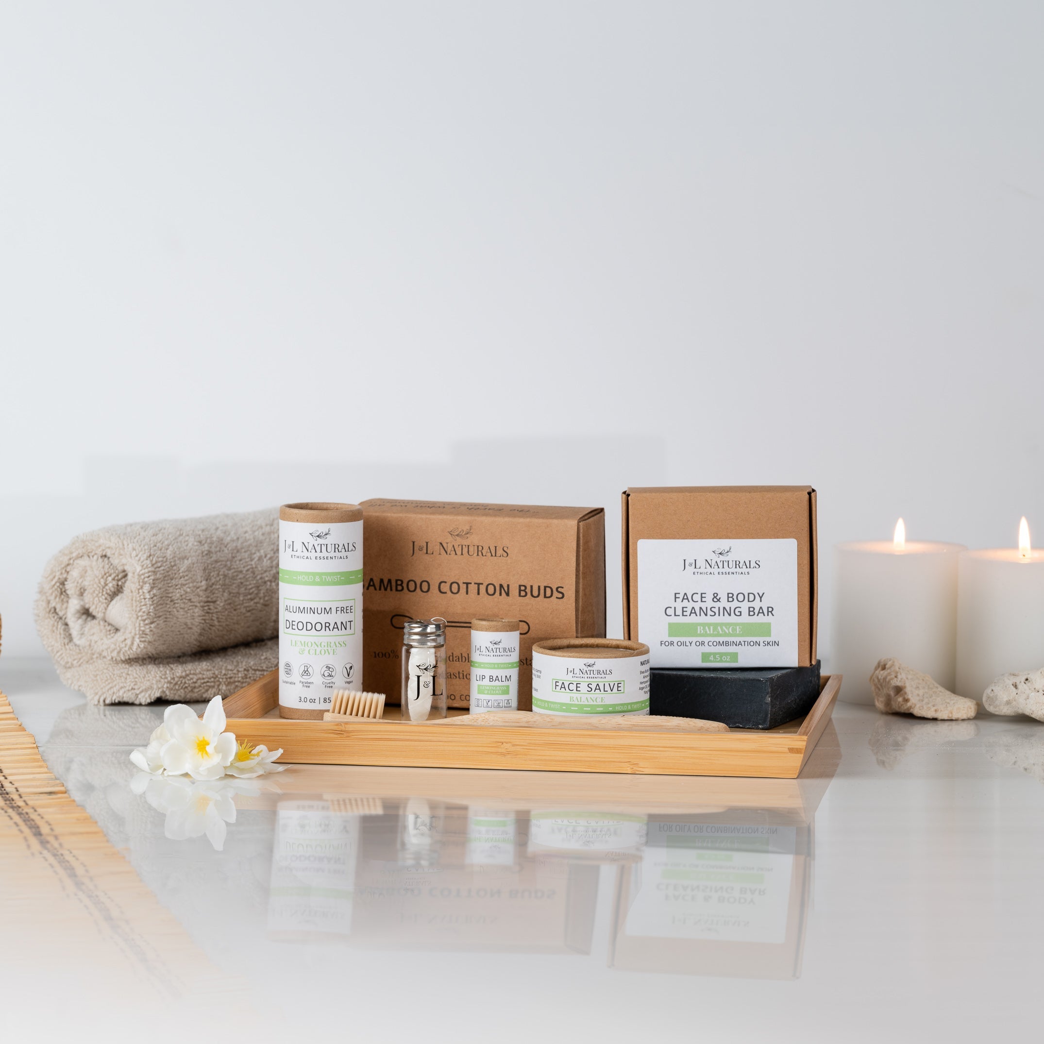 J&L Naturals: Essentials Self Care Kit (7-Piece Set)