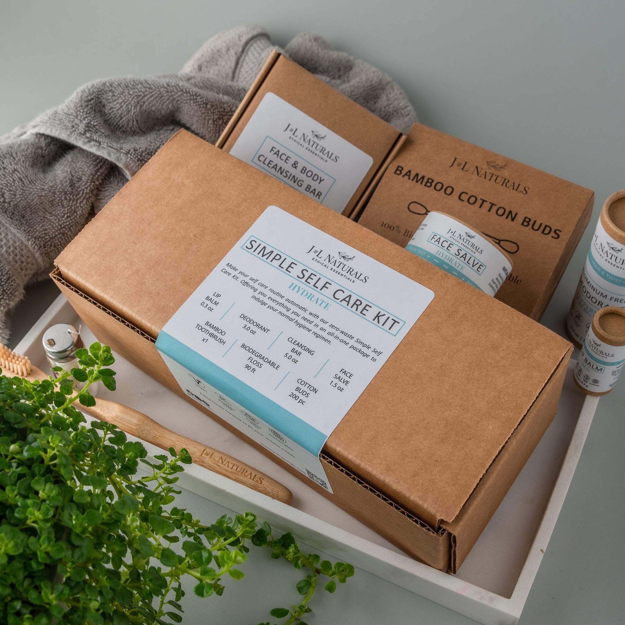 J&L Naturals: Essentials Self Care Kit (7-Piece Set)