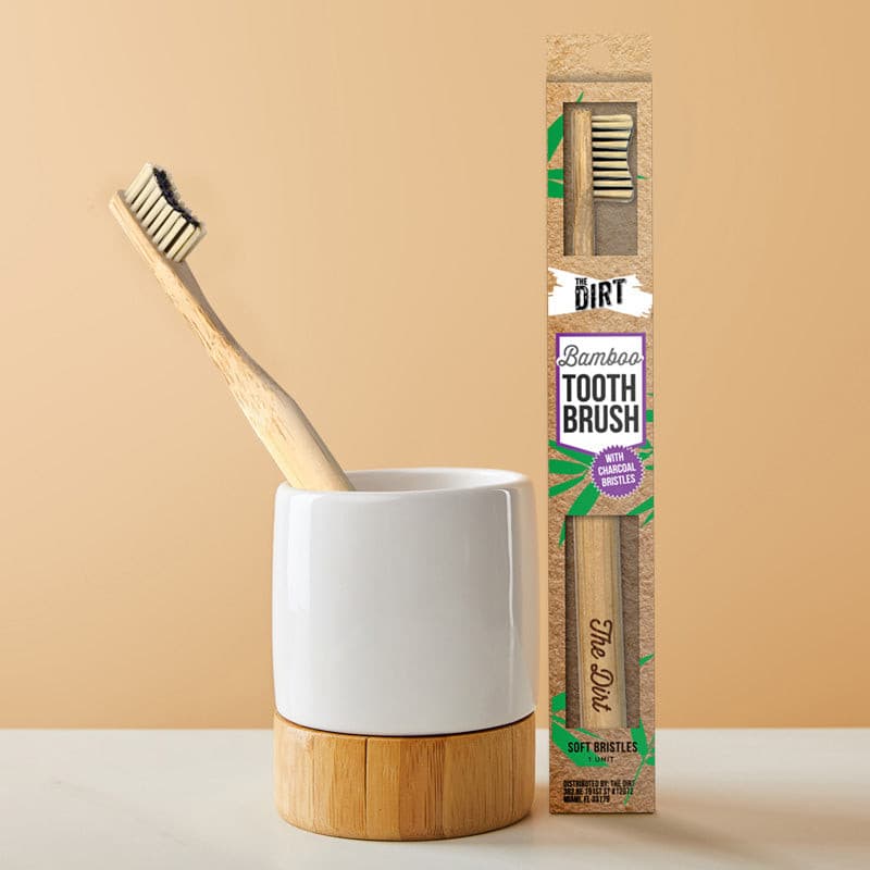 The Dirt: Bamboo Toothbrush with Charcoal Infused Bristles