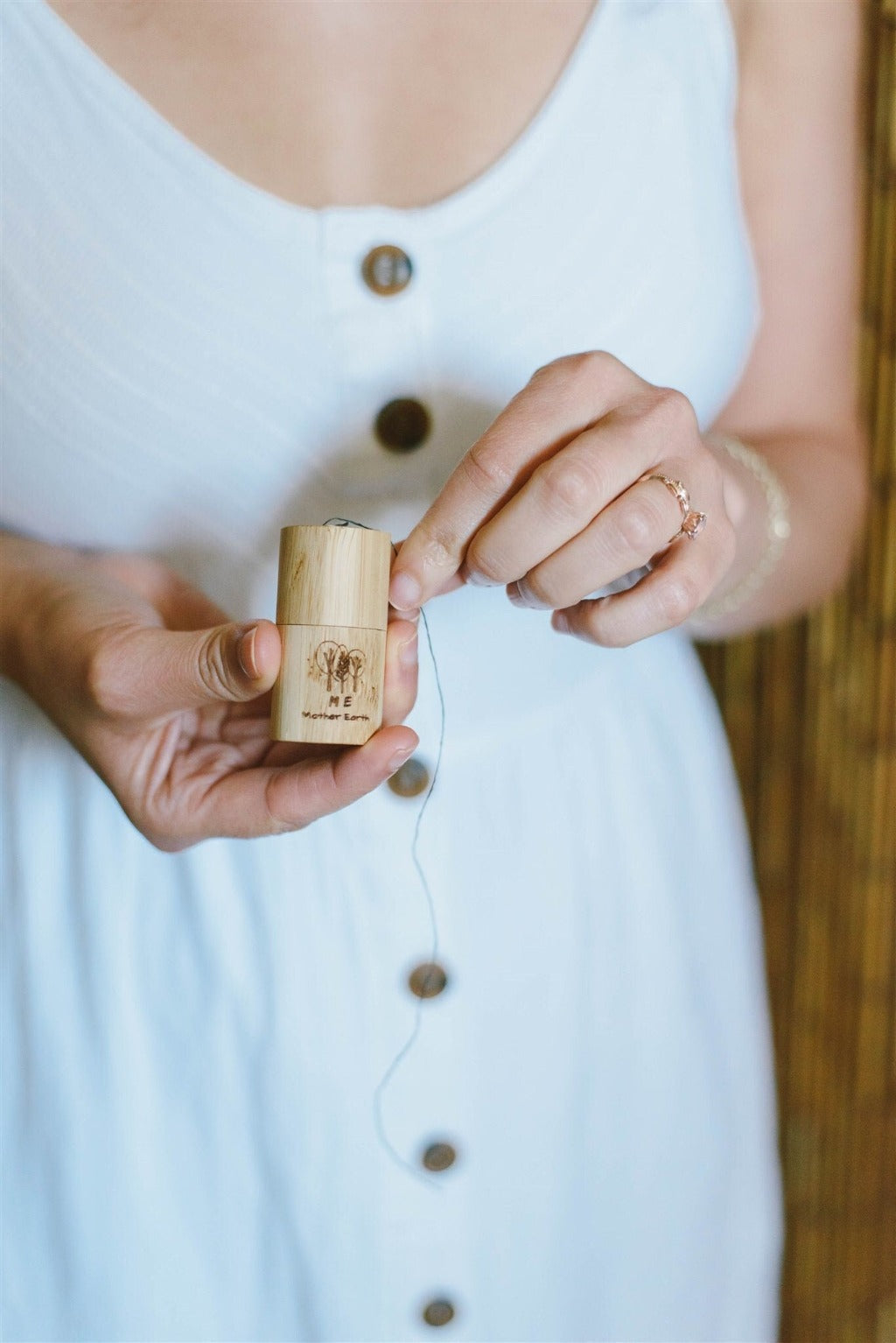 Me Mother Earth: Biodegradable Charcoal Dental Floss 2-Pack