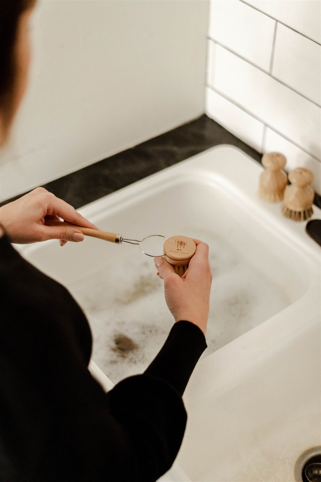 3 Pack - Multipurpose + Wood Scrub Brush + Beechwood Sisal Kitchen Brush